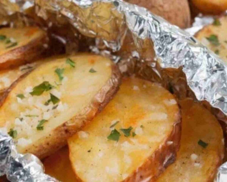 Wrap potatoes in tin foil and put in crock pot