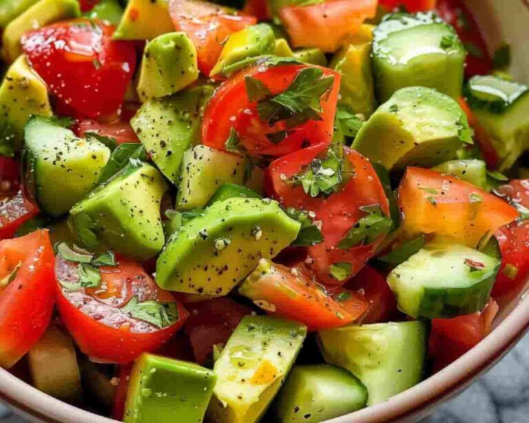 Tomato Cucumber & Avocado Salad