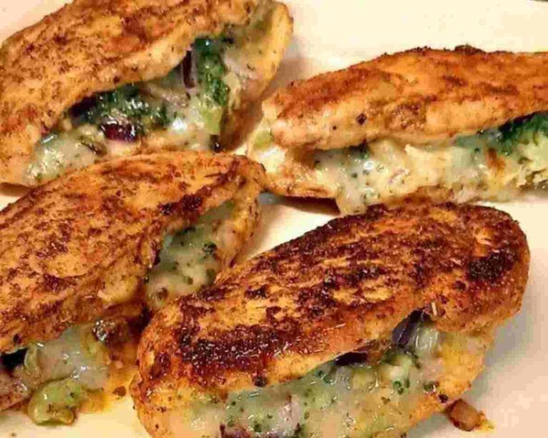 Cheesy Broccoli Stuffed Chicken Breasts