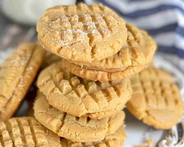 Soft Peanut Butter Cookies with Peanut Butter Cream Filling