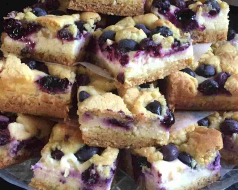 Blueberry Lemon Cheesecake Bars