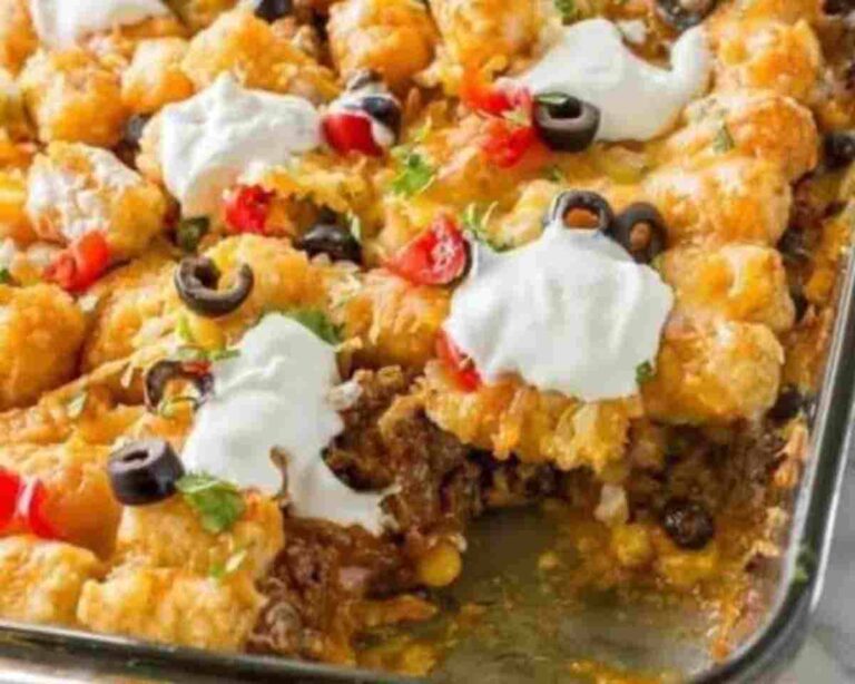 Taco Tater Tot Casserole