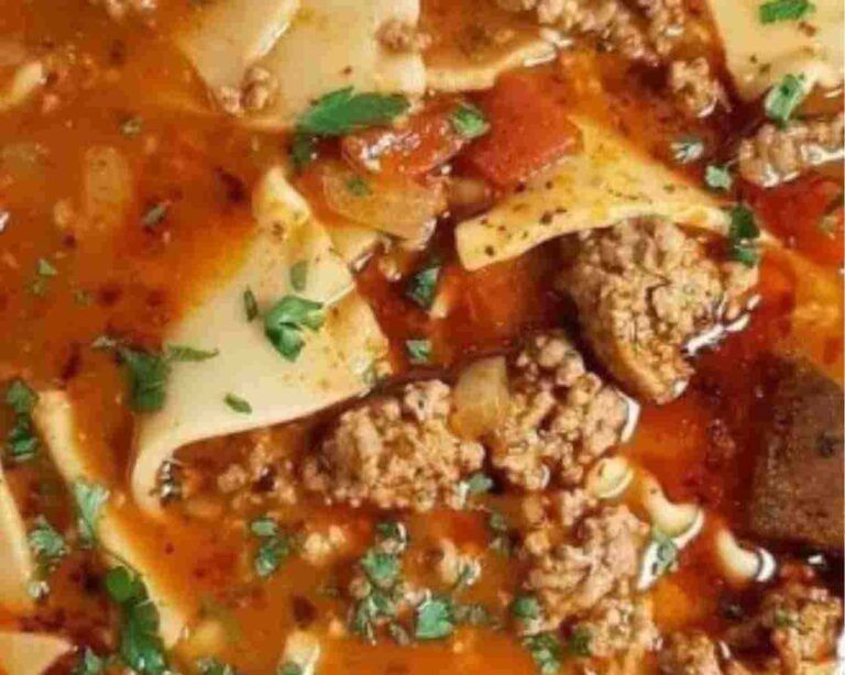 One Pot Lasagna Soup