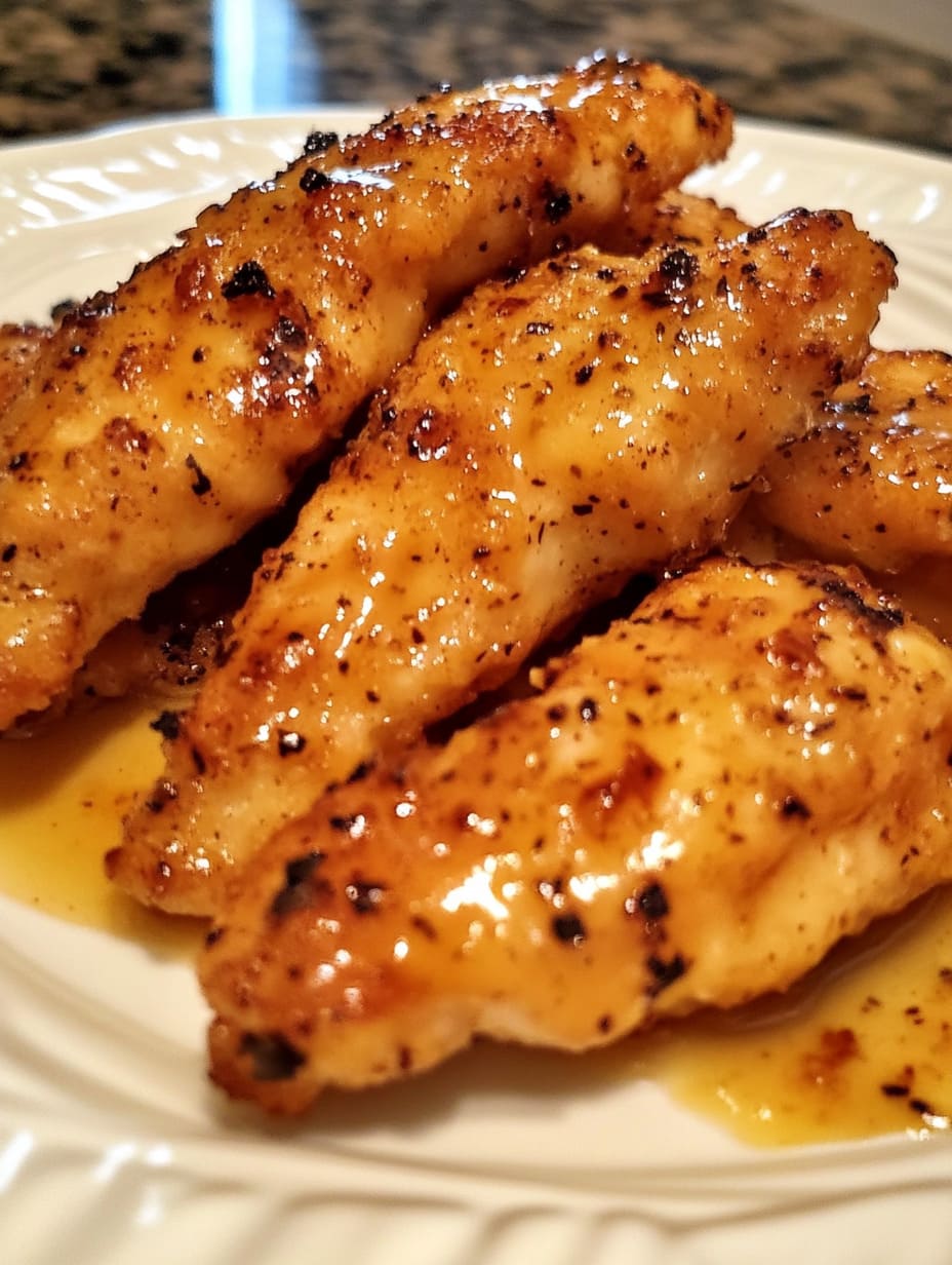 Air Fryer Honey Butter Garlic Chicken Tenders