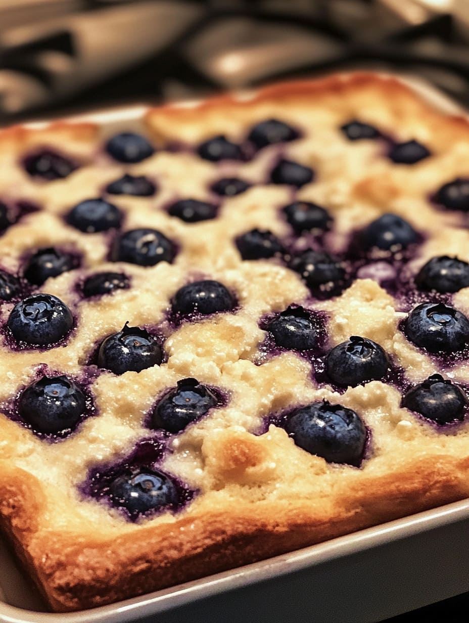 Blueberry Cottage Cheese Breakfast Bake 