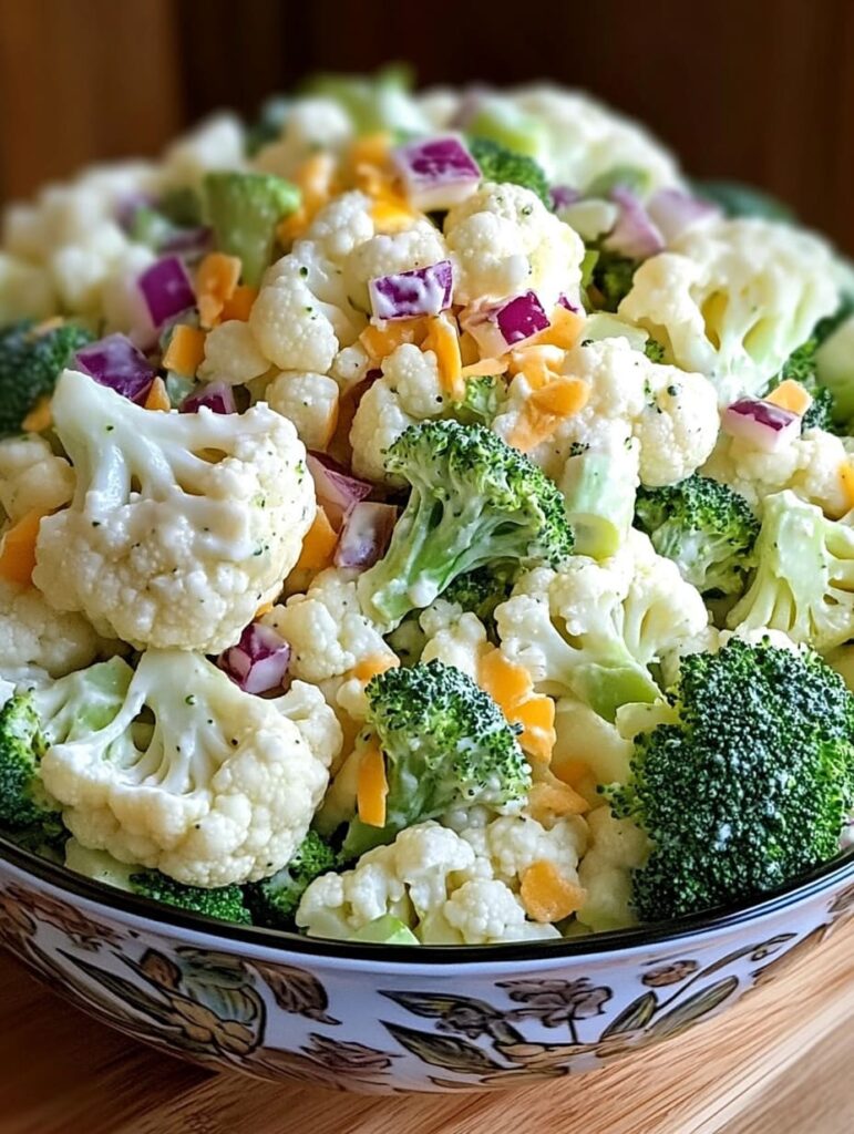 Cauliflower & Broccoli Salad