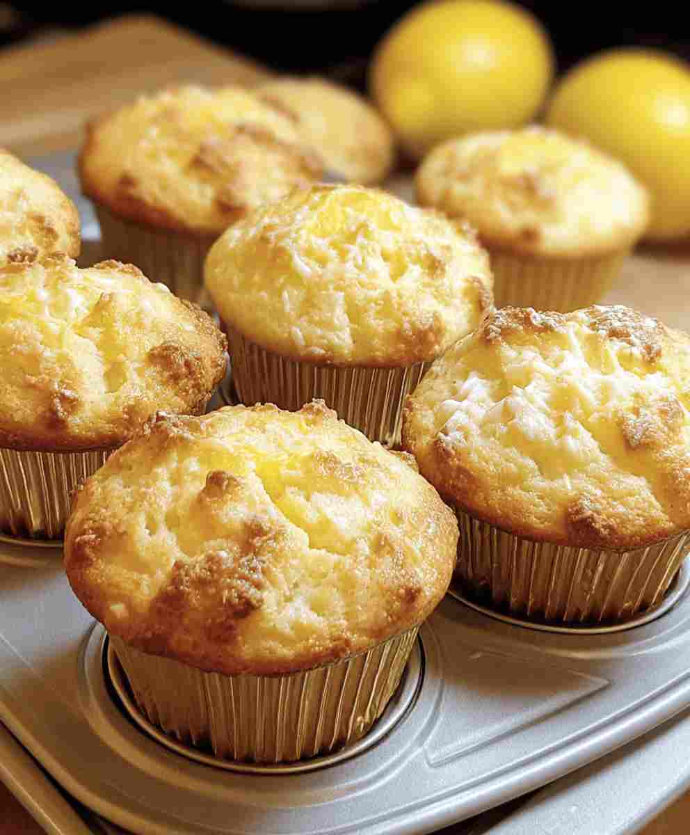 Easy Lemon Cream Cheese Muffins