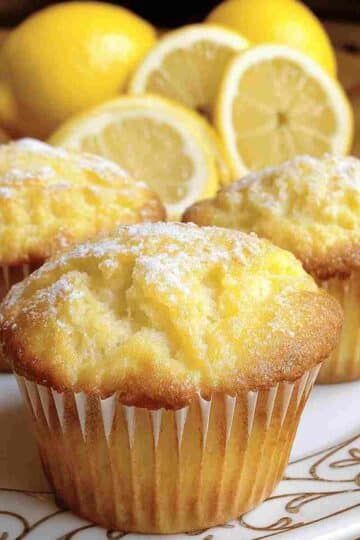 Easy Lemon Cream Cheese Muffins