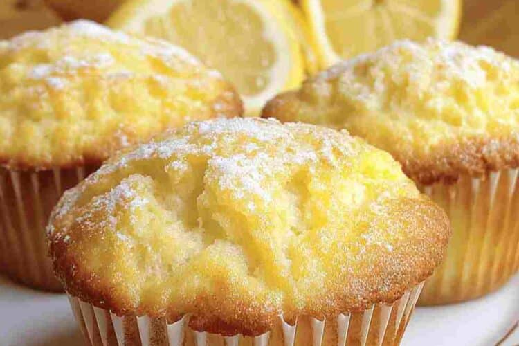 Easy Lemon Cream Cheese Muffins