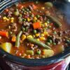 Hearty Crockpot Cowboy Soup