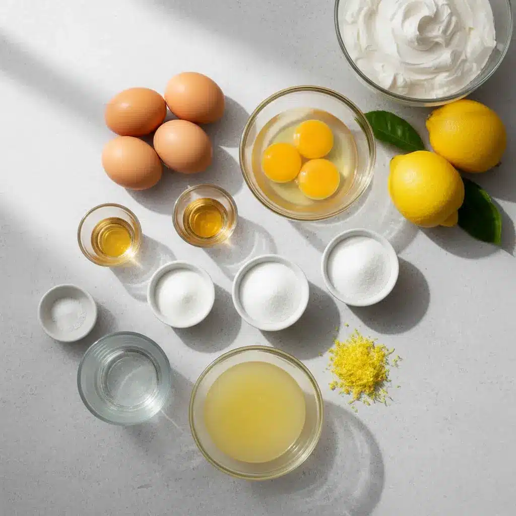 Lemon Angel Pie ingredients