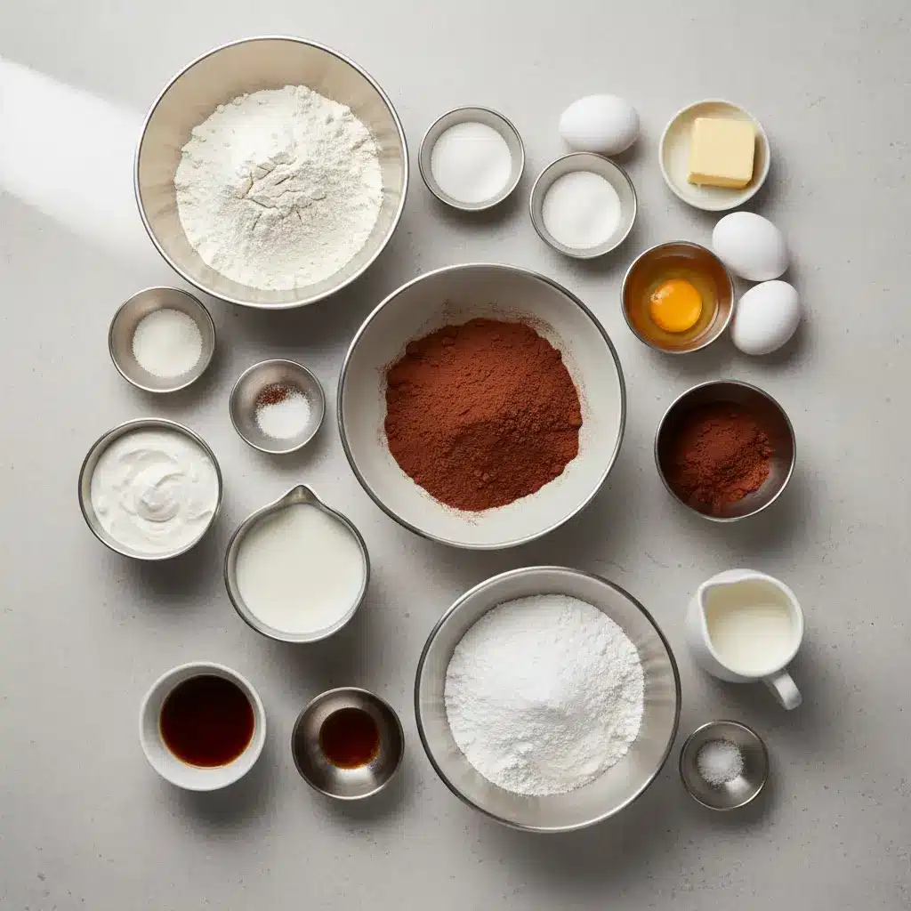 Mile High Chocolate Pound Cake ingredients
