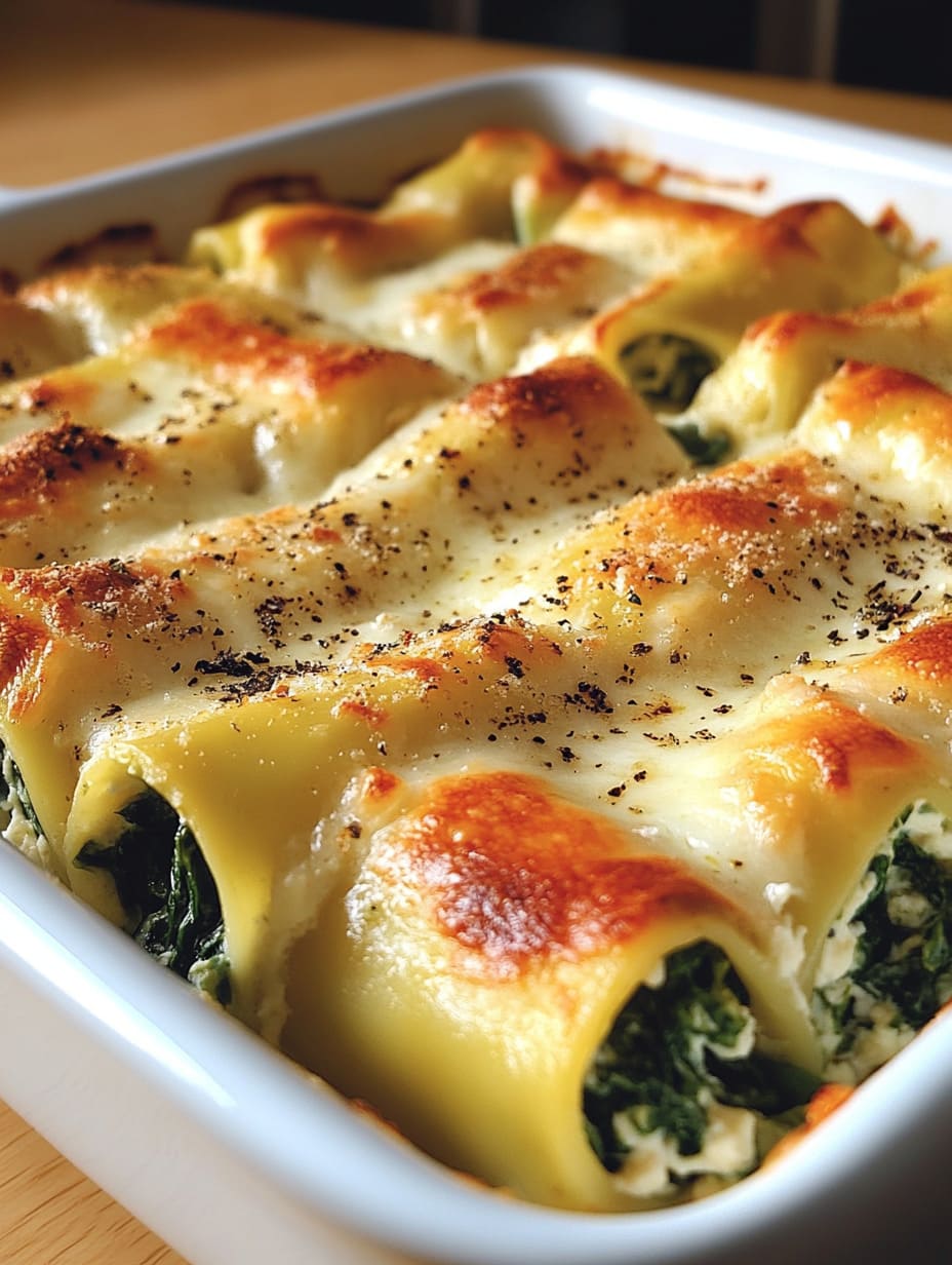 Spinach and Ricotta Cannelloni