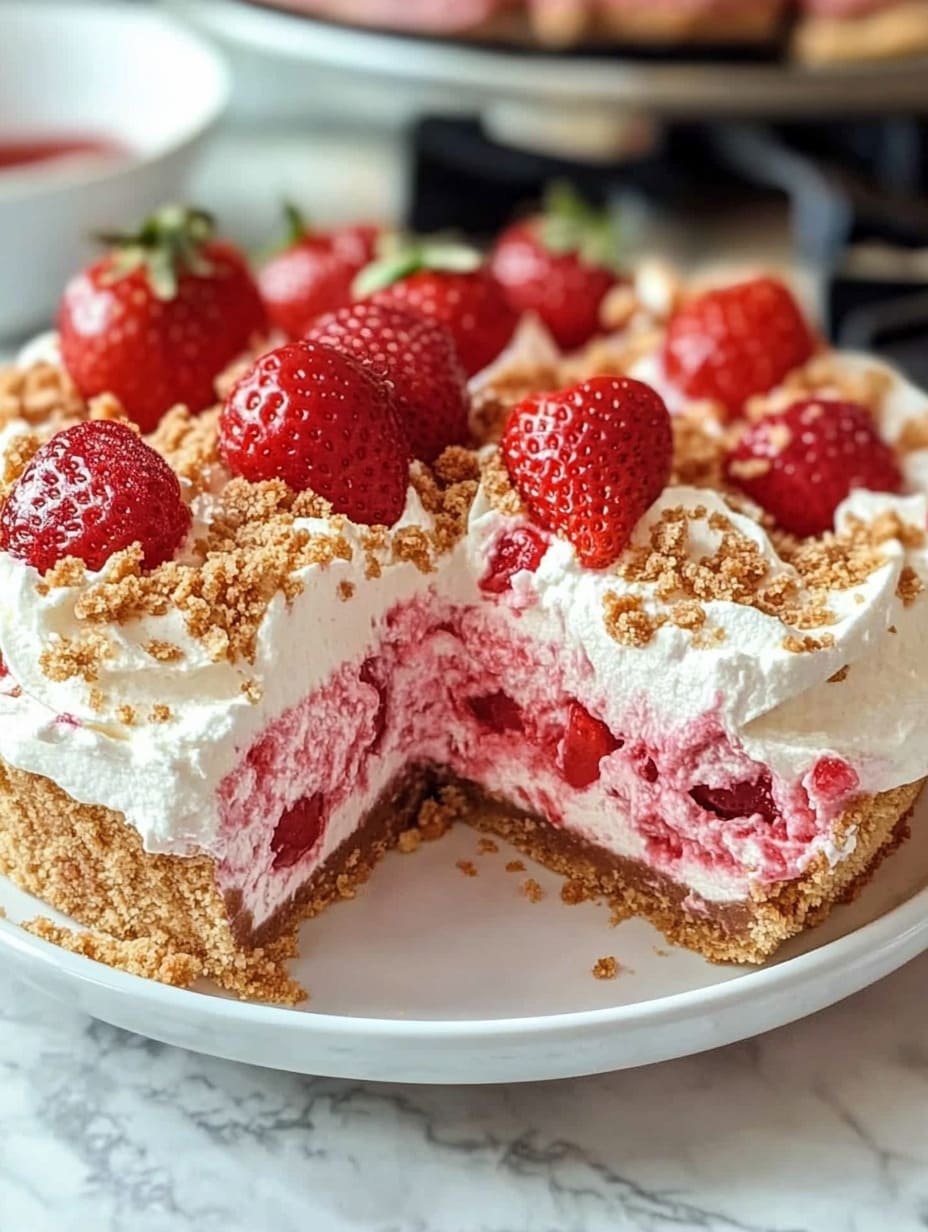 Strawberry Cream Cheese Cheesecake