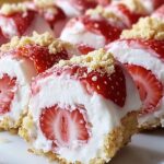 Strawberry Shortcake Cheesecake Dessert Sushi Rolls