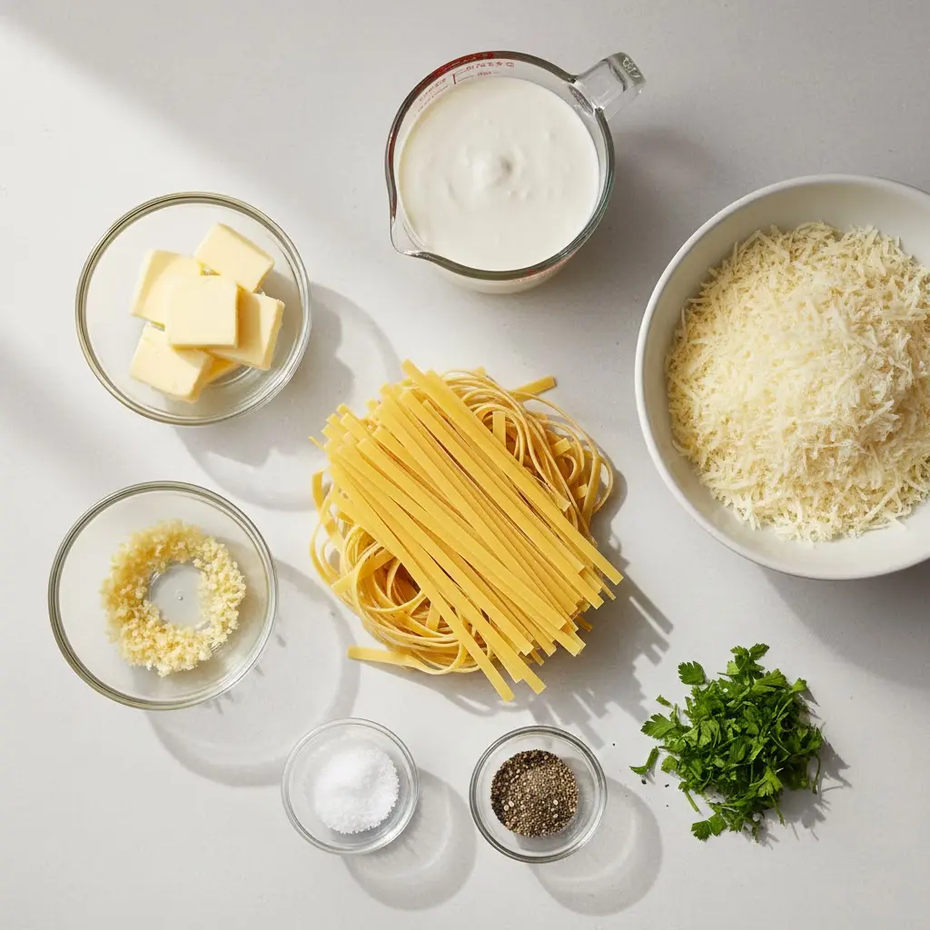 To Die For Fettuccine Alfredo ingredients