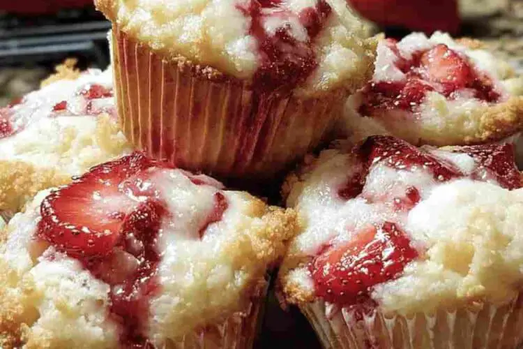 Easy Strawberry Cream Cheese Muffins