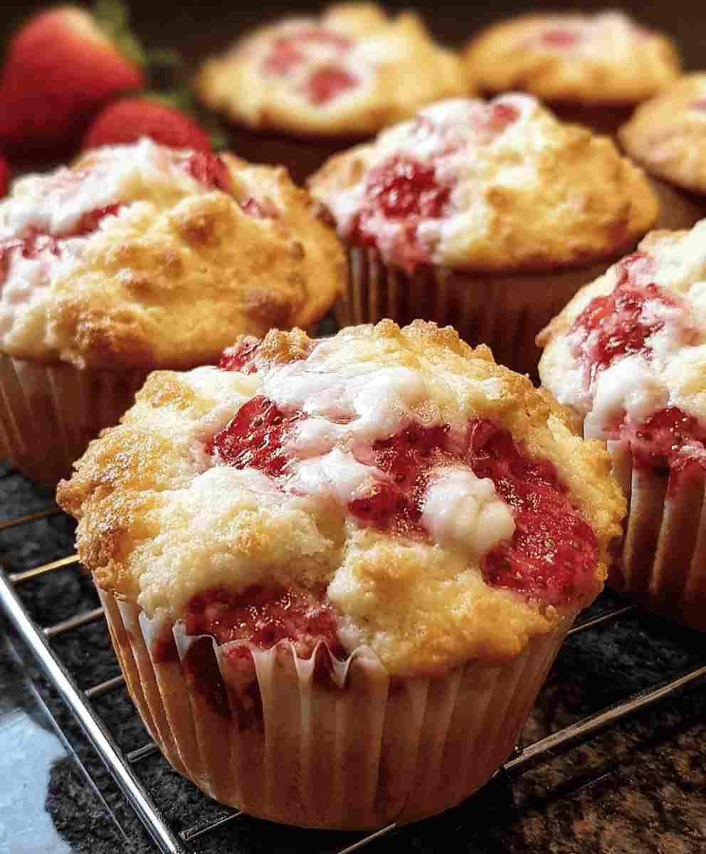 Easy Strawberry Cream Cheese Muffins