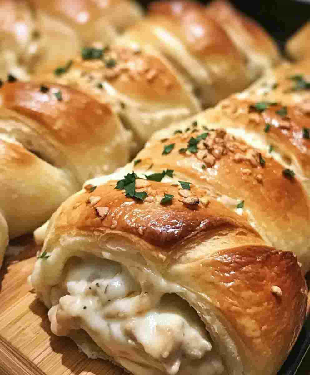 Baked Chicken Stuffed Crescent Rolls