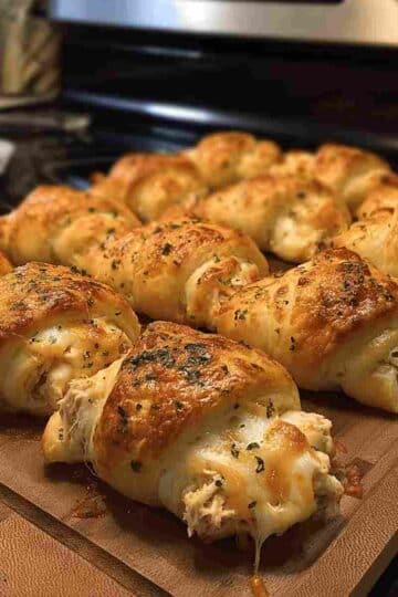 Baked Chicken Stuffed Crescent Rolls