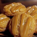 Caramel Drizzled Pumpkin Cookies