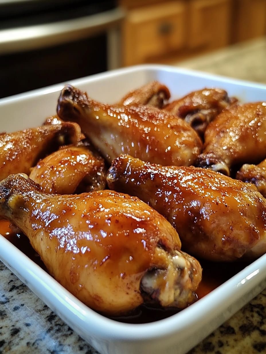 Caramelized Baked Chicken Legs or Wings