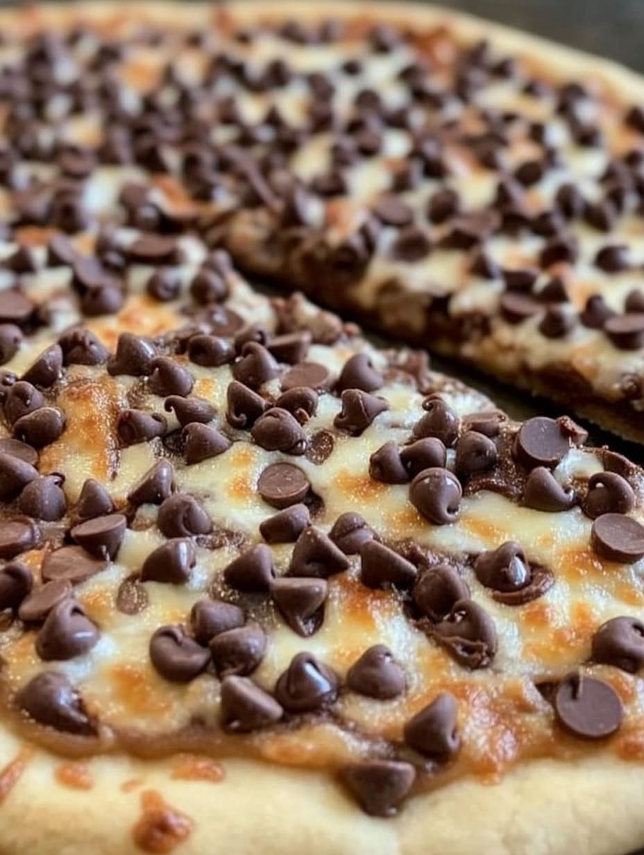 Chocolate Chip Dessert Pizza