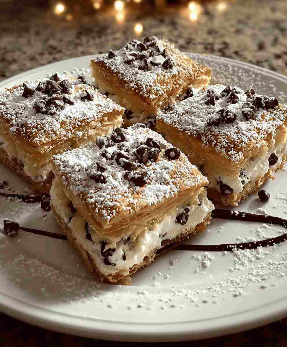 Classic Cannoli Squares