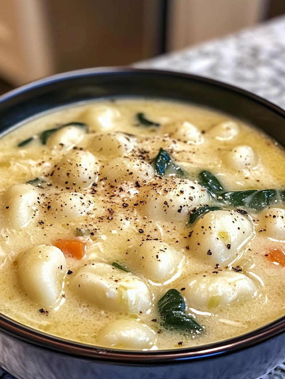 Copycat Olive Garden Chicken Gnocchi Soup