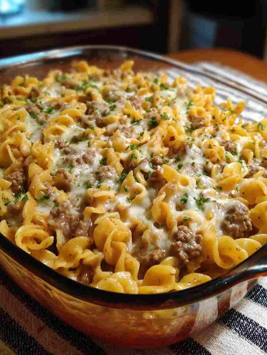Creamy Beef Noodle Casserole