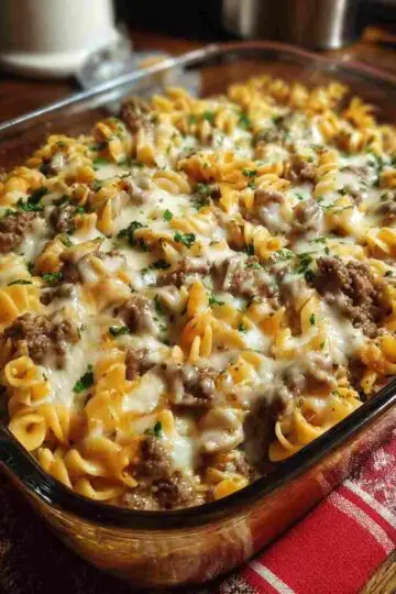 Creamy Beef Noodle Casserole