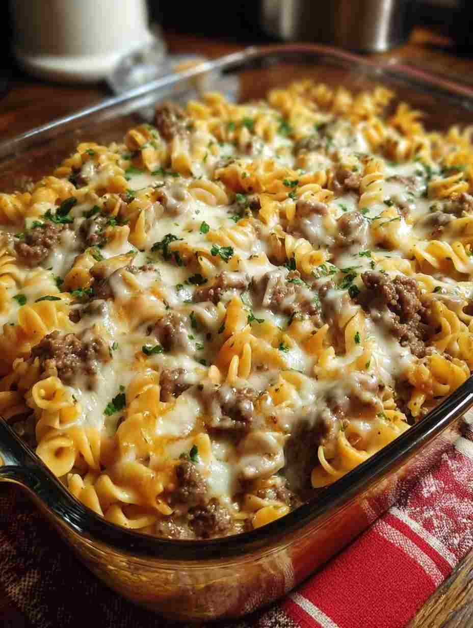 Creamy Beef Noodle Casserole
