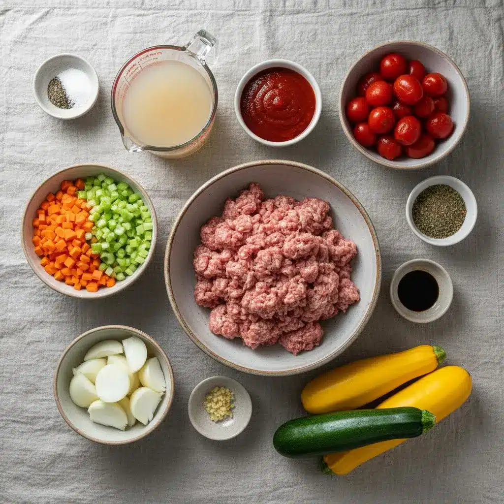 Crock Pot Creamy Zucchini Soup ingredients