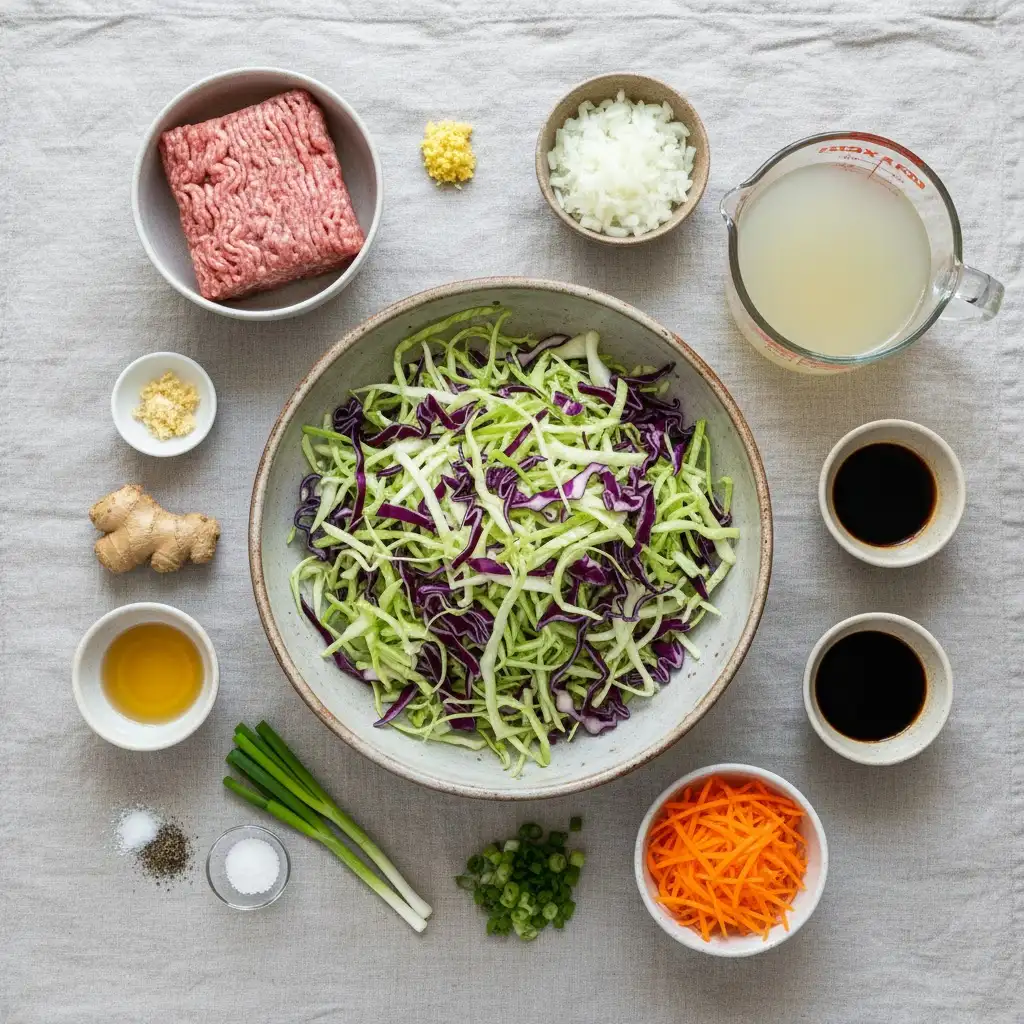 Egg Roll Soup ingredients