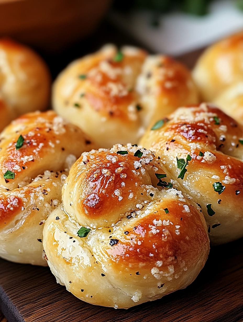 Garlic Parmesan Knots