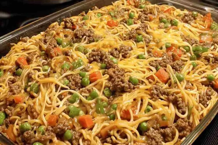 Ground Beef Chow Mein Casserole Easy Comfort Food Recipe