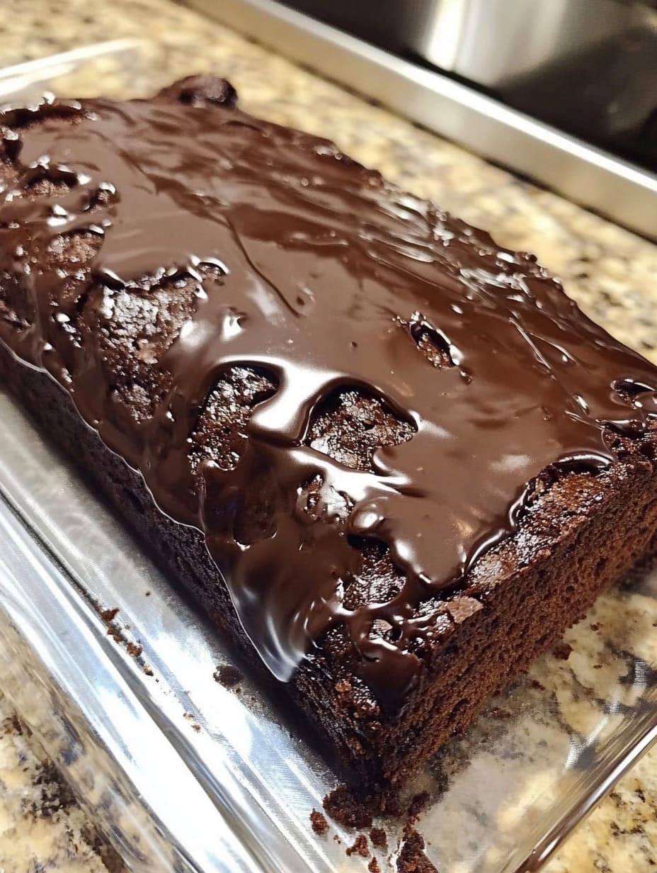 Hot Fudge Brownie Bread – Easy Chocolate Dessert Loaf