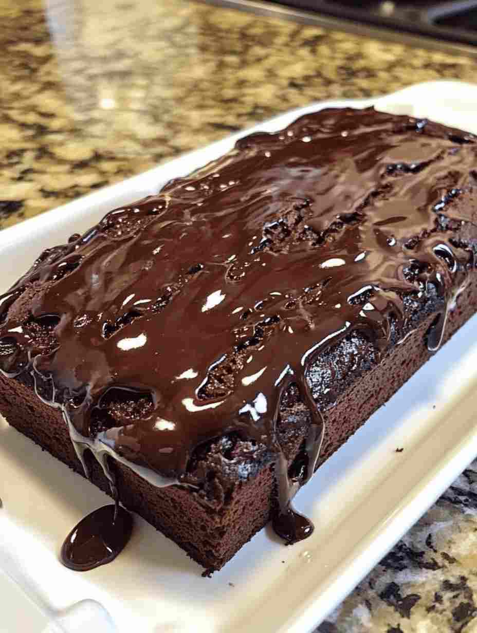 Hot Fudge Brownie Bread  Gooey Chocolate Loaf Recipe