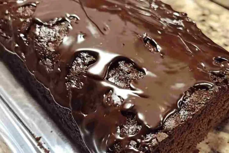 Hot Fudge Brownie Bread Gooey Chocolate Loaf Recipe