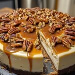 Luxurious Pecan Caramel Cheesecake