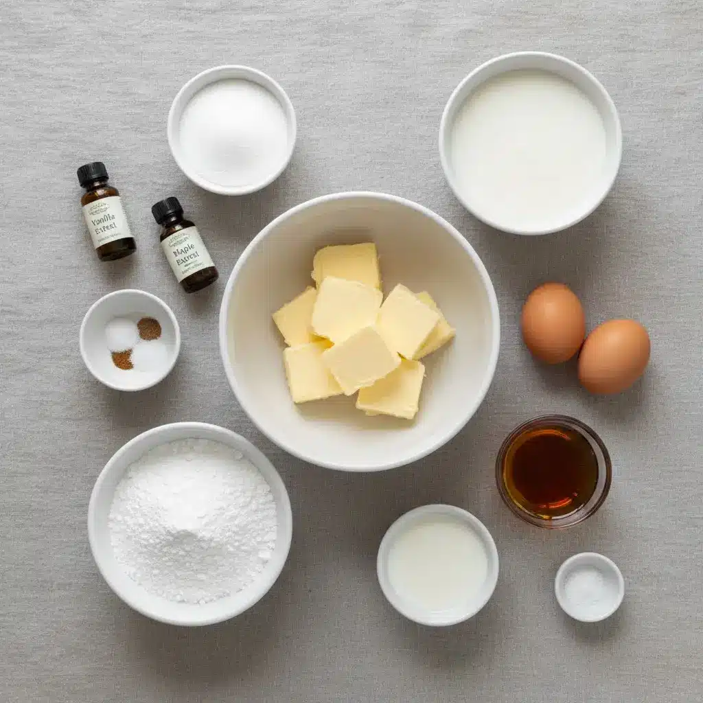 Maple Donut Bars ingredients