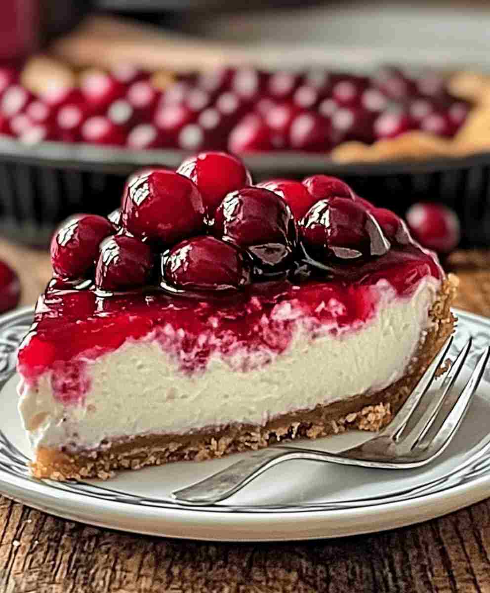 No Bake Cherry Cheesecake