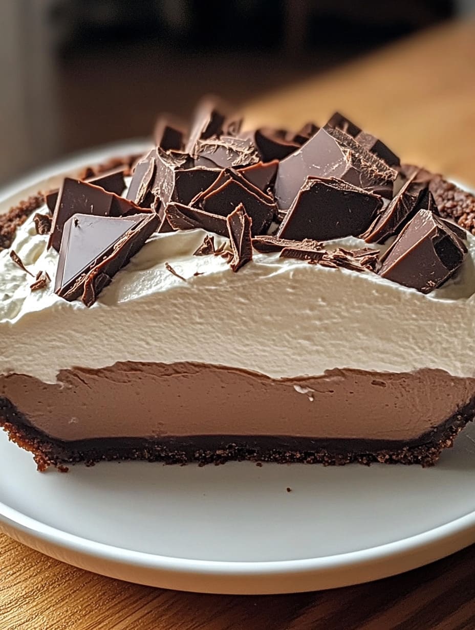 No-Bake Chocolate Cream Pie 