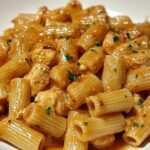 One-Pot Creamy Honey Garlic Chicken Rigatoni