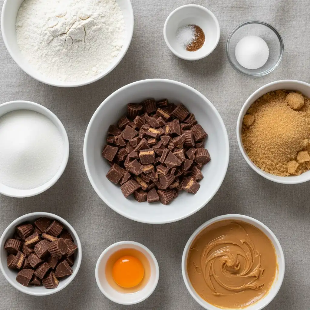 Peanut Butter Cup Cookies ingredients