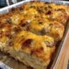 Sausage Egg and Cream Cheese Hashbrown Casserole