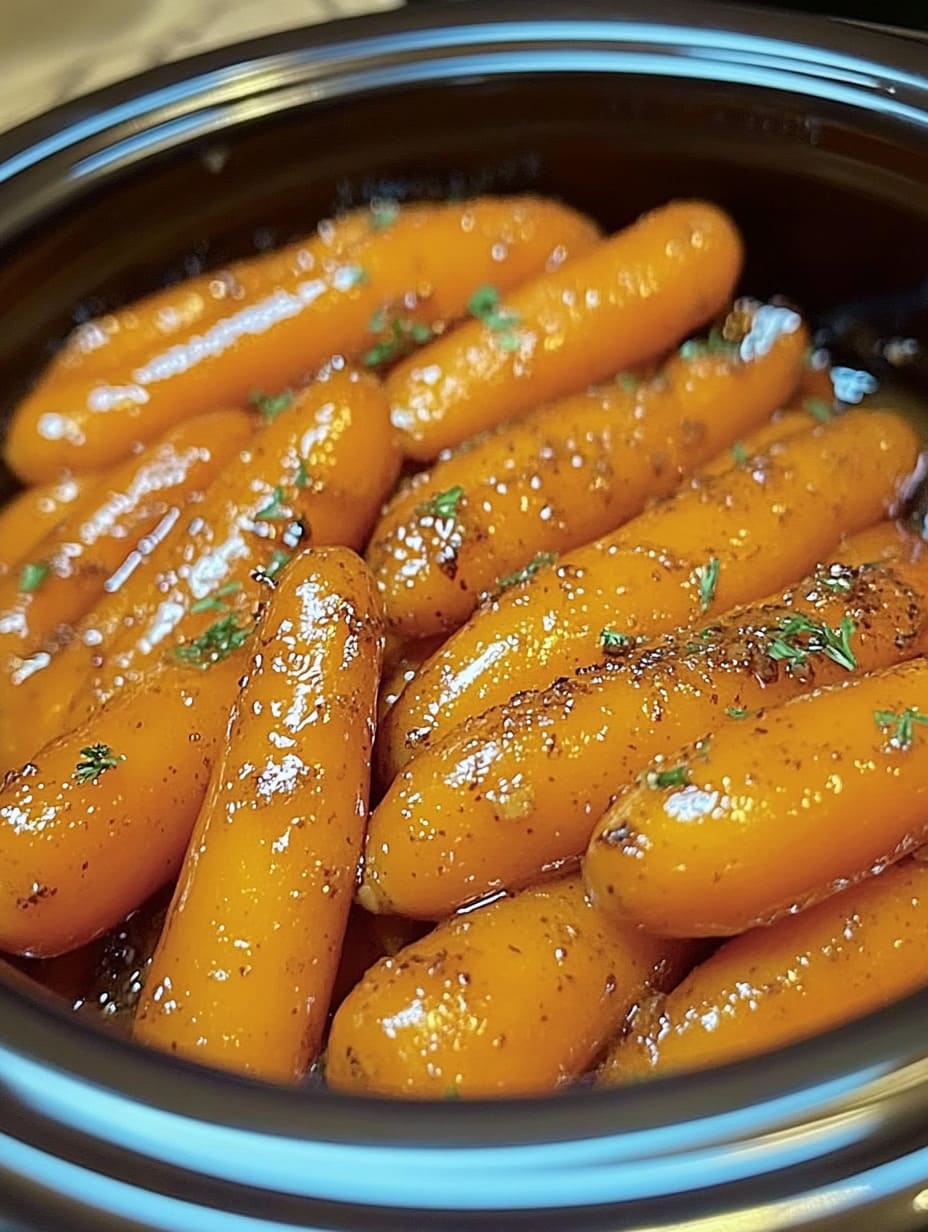 Slow Cooker Brown Butter Glazed Carrots