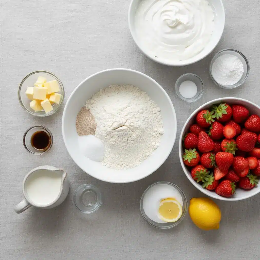 Ultimate Strawberry Shortcake ingredients