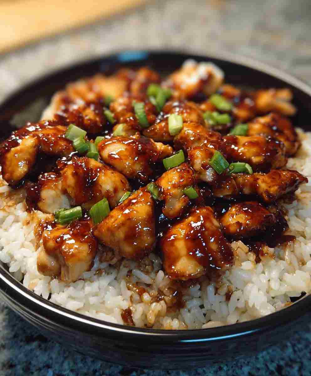 Honey BBQ Chicken Rice – Easy Family Dinner
