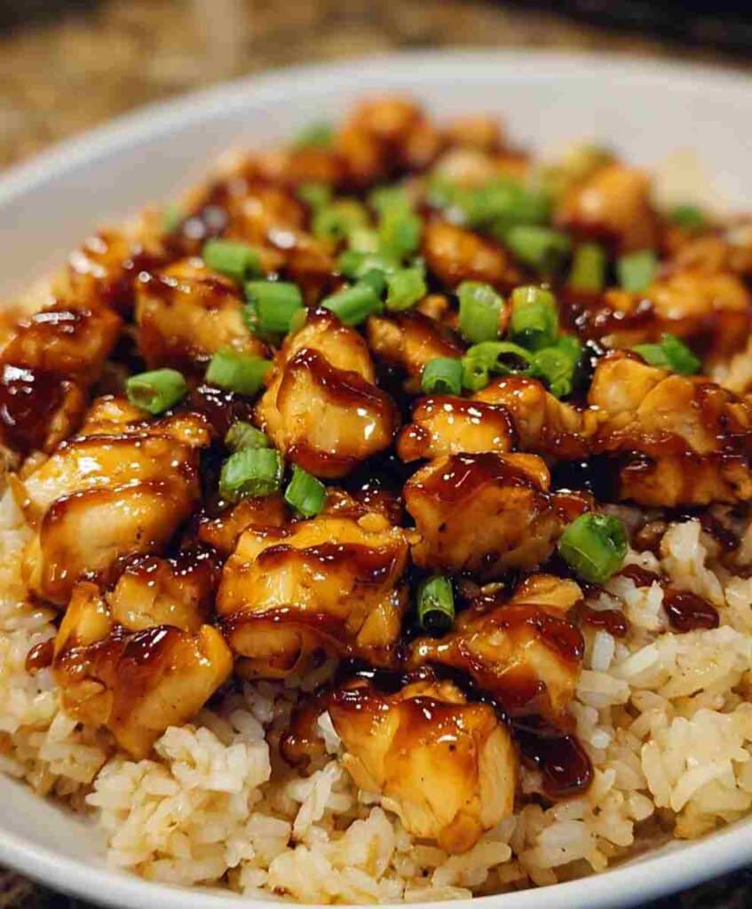 Honey BBQ Chicken Rice – Easy Family Dinner